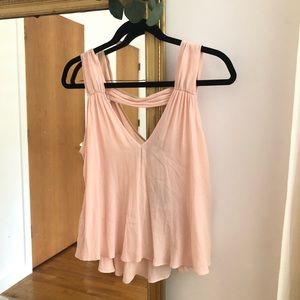 Flowy Open Back Tank Top